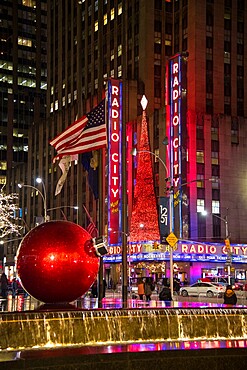 Christmas in New York City, New York, United States of America, North America