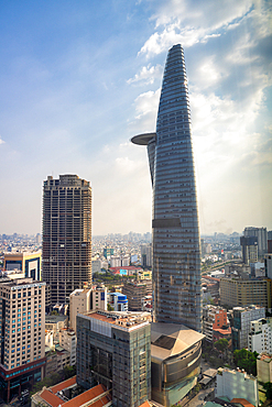 Ho Chi Minh City skyline featuring Bitexco Financial Tower, Ho Chi Minh City, Vietnam, Indochina, Southeast Asia, Asia