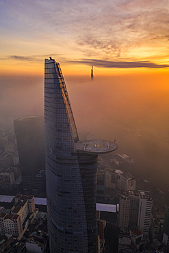 Clouds in the city, Ho Chi Minh City, Vietnam, Indochina, Southeast Asia, Asia