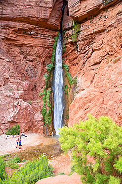 Waterfall in the Grand Canyon, Arizona, United States of America, North America