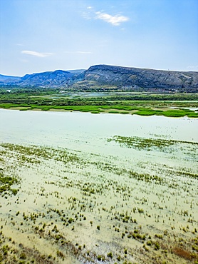 Nallihan Bird Sanctuary drone aerial view in Turkey
