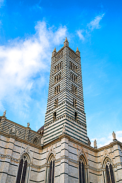 Siena Cathedral tower, Siena, UNESCO World Heritage Site, Tuscany, Italy, Europe