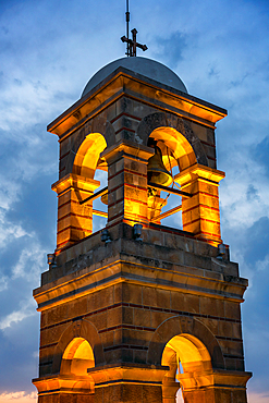 Holy church of Saint George of Lycabettus tower in Lycabettus Hill in Athens, Greece