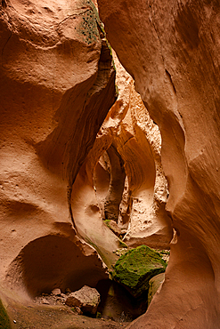 Soganli canyon with orange rock formations in Cappadocia, Turkey