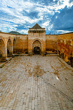 Saruhan Caravanserai medieval lodge in Cappadocia, Turkey