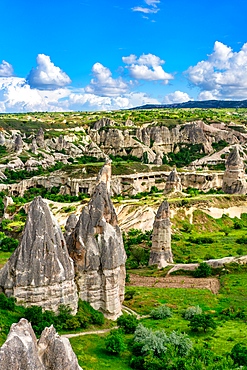 Rocket valley rock formations in Cappadocia, Turkey