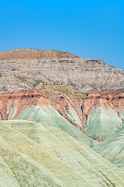 Davutoglu colorful red mountains in Turkey