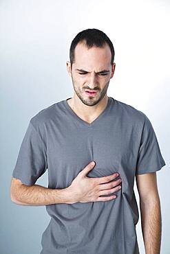 Stomach pain in a man