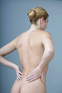 Lower back pain in a woman