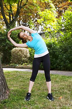 Woman practising a sport