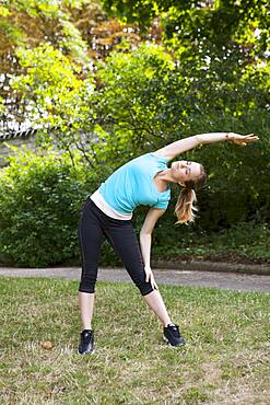 Woman practising a sport