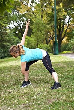 Woman practising a sport