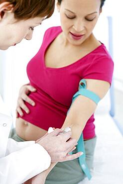 Blood specimen, pregnant woman