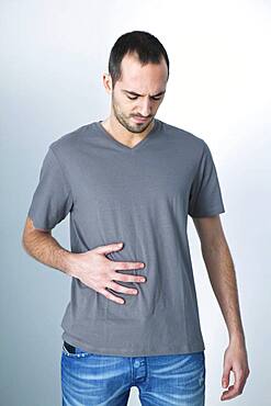 Abdominal pain in a man