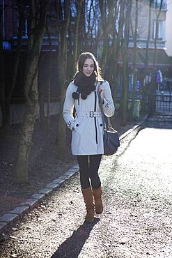 Woman walking.