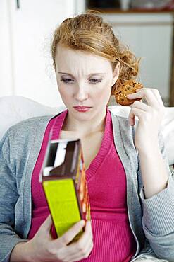 Woman snacking