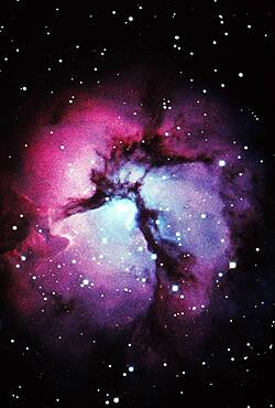 Glowing Trifid Nebula