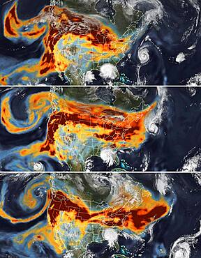 Wildfires' Smoke Meets Tropical Cyclones