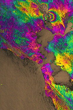 Napa Valley Earthquake, 2014, Interferogram