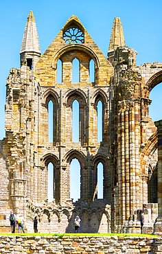 The ruins of Whitby Abbey, Whitby, North Yorkshire, England