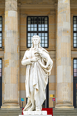 Schiller Monument at Gendarmenmarkt square, Mitte, Berlin, Germany, Europe