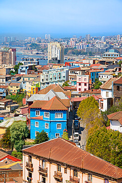 Colorful houses, Valparaiso, Chile