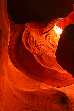 Abstract details of orange slot canyon wall, Antelope Canyon X, Page, Arizona, United States of America, North America