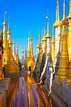 Indein stupas (AKA In Dein), Lake Inle, Myanmar