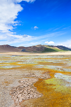 Geothermal area, Namafjall Hverir, Iceland, Polar Regions