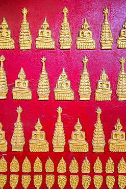 Buddha statues at Ko Yin Lay Monastery, near Kengtung, Shan State, Myanmar (Burma), Asia