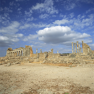 Roman city of the 3rd century, Volubilis, UNESCO World Heritage Site, Morocco, North Africa, Africa