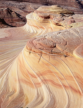 Rock formation known as Swirls, on Colorado Plateau, Arizona, United States of America (U.S.A.), North America