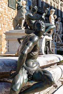 Neptune Fountain in Piazza Signoria, Florence, UNESCO World Heritage Site, Tuscany, Italy, Europe