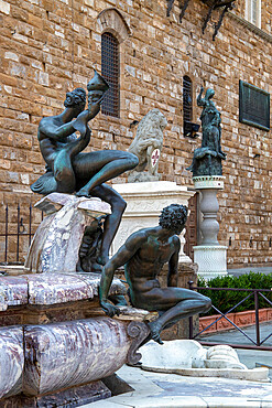 Neptune Fountain in Piazza Signoria, Florence, UNESCO World Heritage Site, Tuscany, Italy, Europe