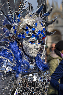 Carnival mask, Venice, Veneto, Italy, Europe