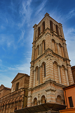 Bell tower, Cathedral of San Giorgio, Ferrara, Emilia Romagna, Italy, Europe