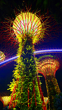 Lightshow, The Gardens by the Bay, Singapore