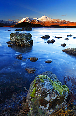 Loch Nah Achlaise, Rannoch Moor, Highlands, Scotland, United Kingdom, Europe