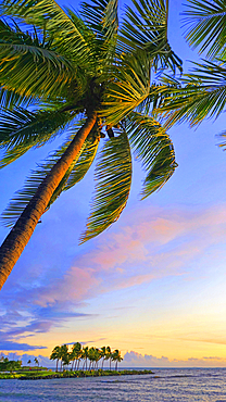 Sunset from First Landing Beach Resort, near Nadi, Viti Levu, Fiji, South Pacific