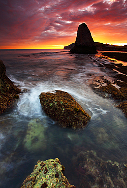 Sunset, Freshwater Bay, Isle of Wight, England, United Kingdom, Europe