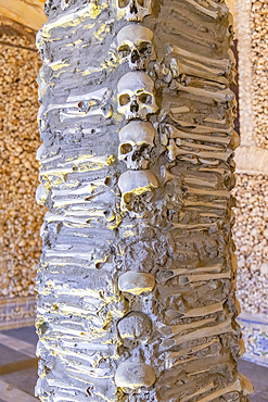 Europe, Portugal, Evora. April 20, 2022. The Chapel of Bones in Evora.