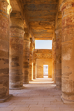 Karnak, Luxor, Egypt. Columned building at the Karnak Temple complex in Luxor.