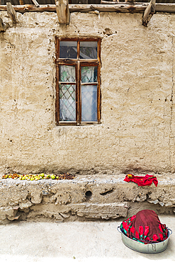 Margib, Sughd Province, Tajikistan. Courtyard of a traditional village home.