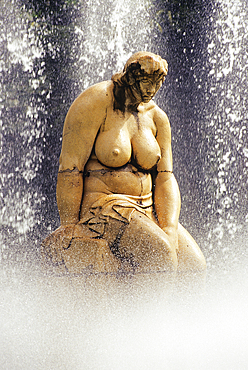 Statue of a woman in the Garcia Sanabria Park, Santa-Cruz, Tenerife, Canary Islands, Spain, Atlantic Ocean, Europe