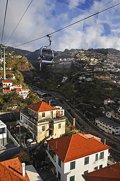 aerial tramway,Funchal,Madeira island,Atlantic Ocean,Portugal