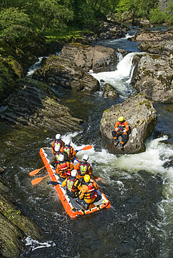 Rafting, Snowdonia National Park (Eryri), Wales, United Kingdom