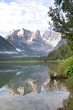 Durrensee Lake (Lago di Landro), Dobbiaco (Toblach), South Tyrol (Alto Adige), Italy