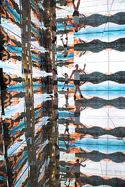 Room of Mirrors, LUMEN, Museum of Mountain Photography, Kronplatz (Plan de Corones), near Brunico (Bruneck), Dolomites, South Tyrol, Italy