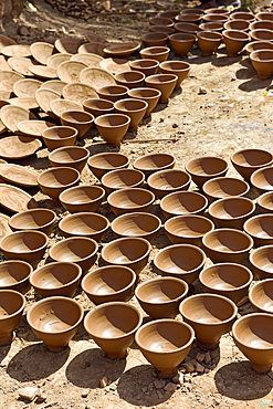 Pottery in the city of Tamegroute, Draa River valley, Province of Zagora, Region Draa-Tafilalet, Morocco, North West Africa