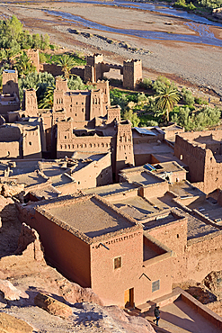 Ksar of Ait-Ben-Haddou, UNESCO, Ounila River valley, Ouarzazate Province, region of Draa-Tafilalet, Morocco